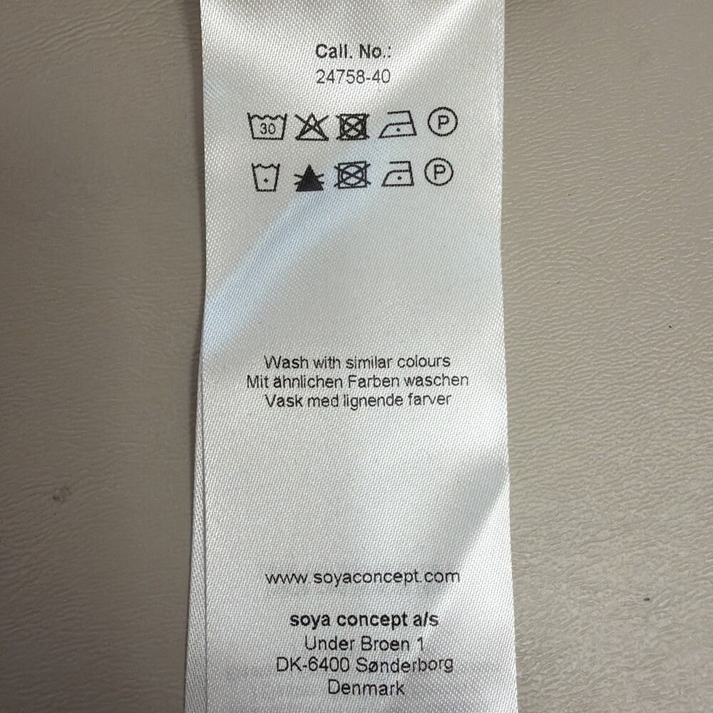 NWT Soya Concept Black Scoop Neck Rolled Short Sleeve Top #1770 Size XS - Picture 9 of 11